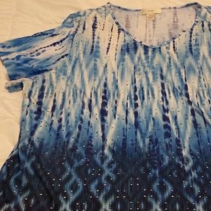 CJ Banks Plus Size Short Sleeve Top